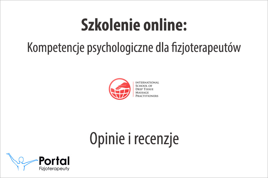 Kompetencje psychologiczne dla fizjoterapeutów - opinie i recenzje