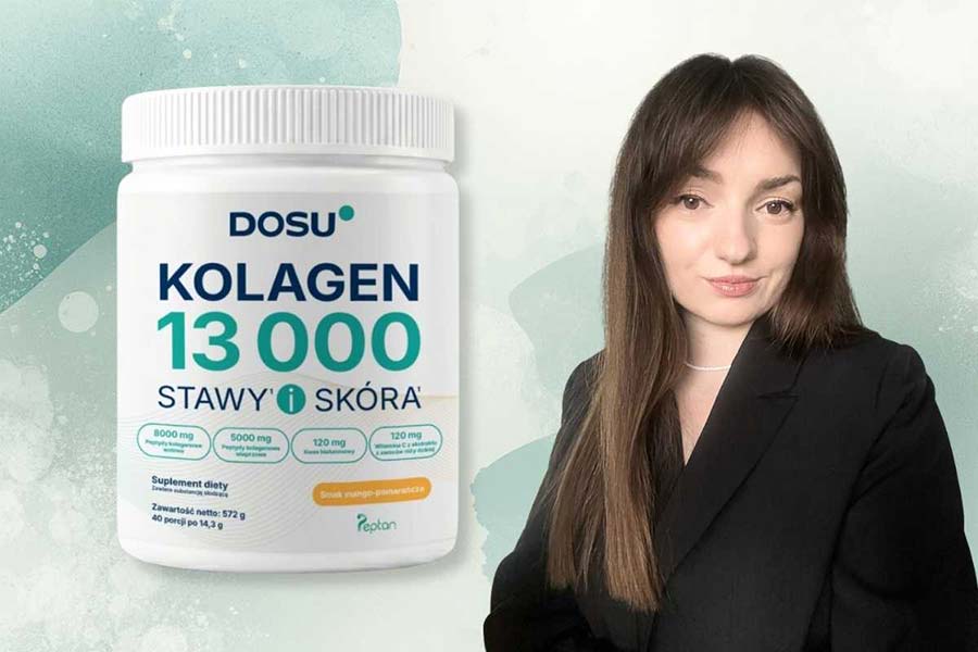 13000 mg peptydów kolagenowych PEPTAN® dla stawów i skóry